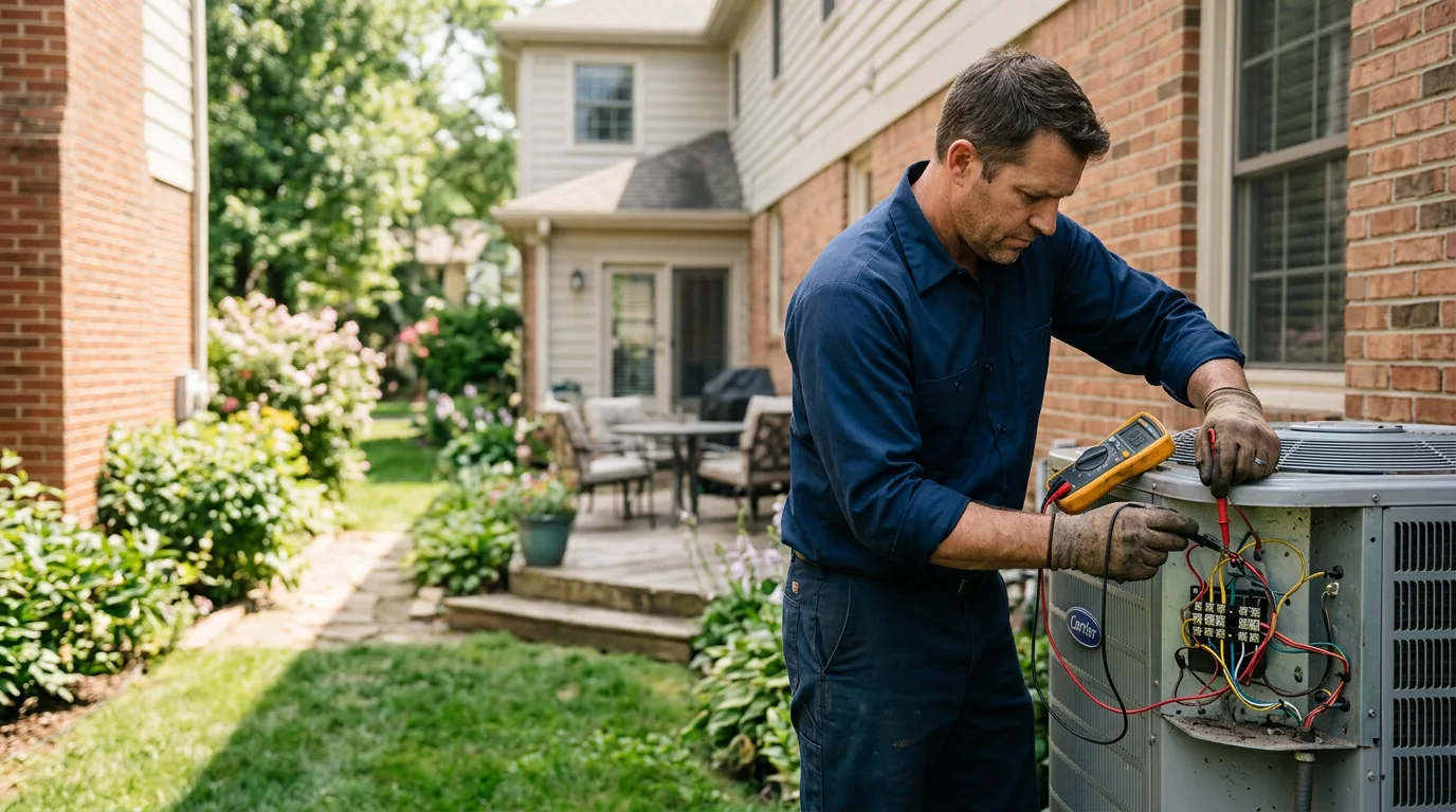 HVAC technician working near Old Orchard Beach, ME